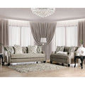 Silver Orchid Bennett Light Brown 2 Piece Tufted Living Room Set