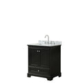 Deborah 30 Inch Dark Espresso Single Vanity Square Sink No Mirror
