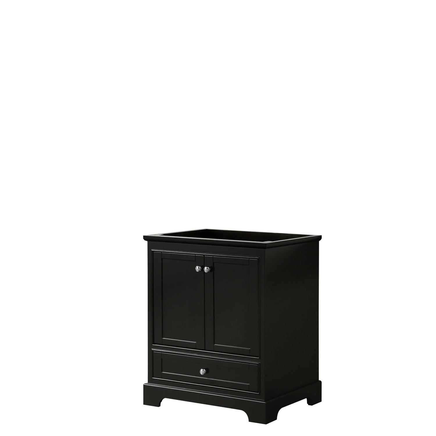 Deborah 30 Inch Dark Espresso Single Vanity Cabinet No Mirror