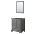 Deborah 30 Inch Dark Gray Single Vanity Cabinet 24 Inch Mirror