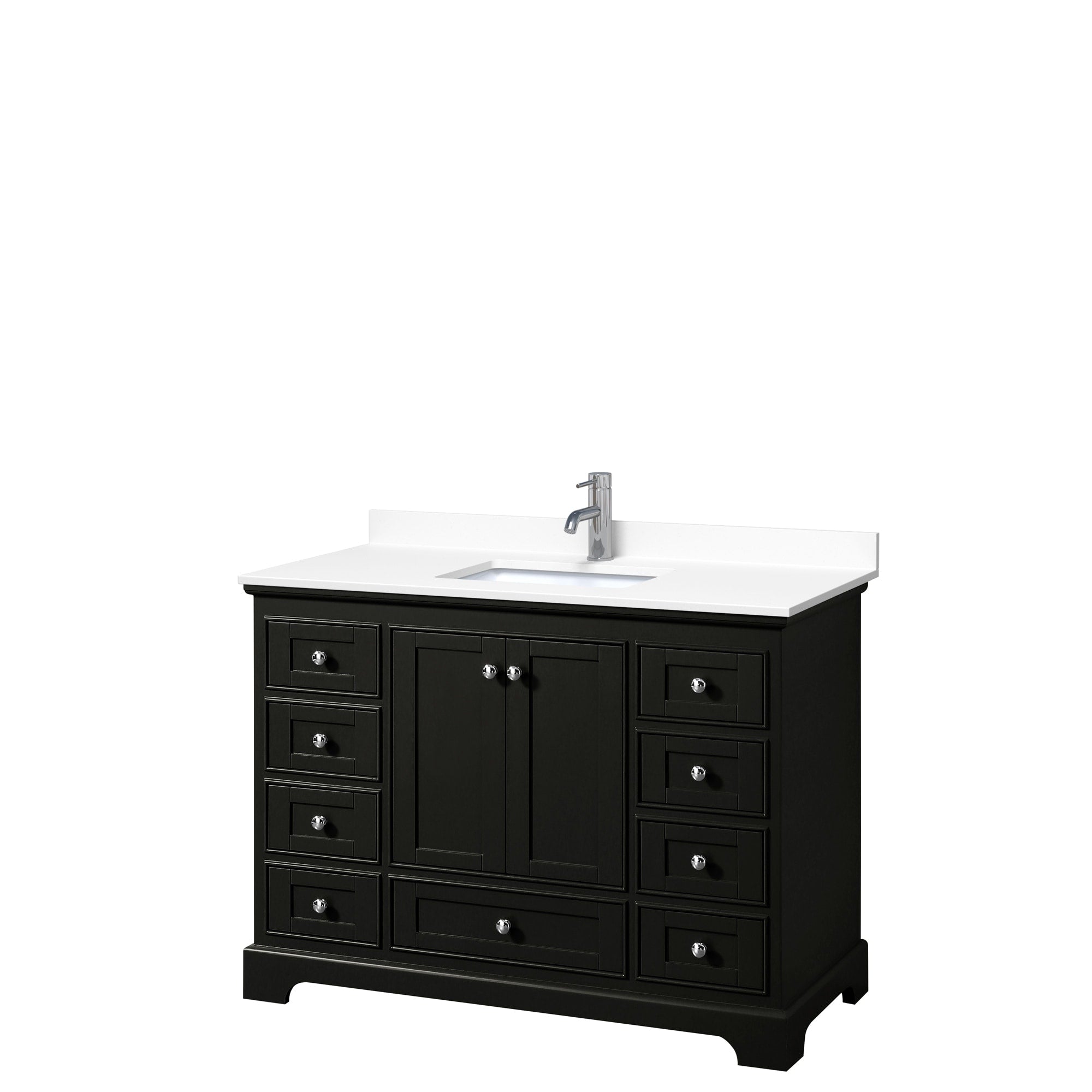 Deborah 48 Inch Single Vanity Cultured Marble Top