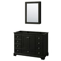 Deborah 48 Inch Dark Espresso Single Vanity Cabinet Med Cab