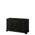 Deborah 60 Inch Dark Espresso Single Vanity Cabinet No Mirror