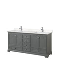 Deborah 72 Inch Double Vanity Cultured Marble Top