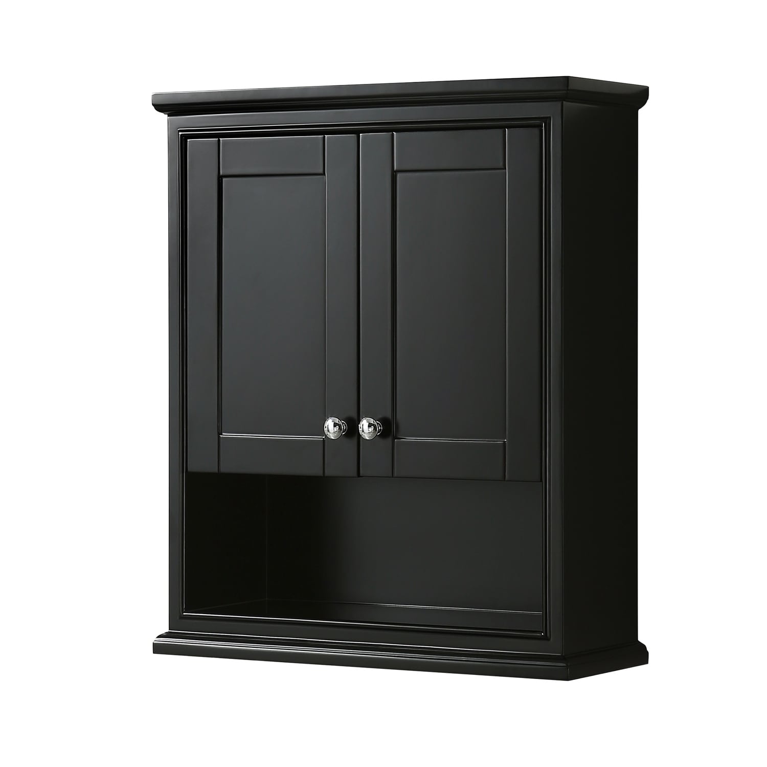 Deborah Wall Mounted Storage Cabinet In Dark Espresso