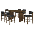 Decker 7 Piece 70 Inch Rectangular Counter Height Dining Set