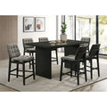 Decker 7 Piece 70 Inch Rectangular Counter Height Dining Set
