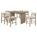 Decker 7 Piece 70 Inch Rectangular Counter Height Dining Set