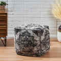 Decker Hand Loomed Boho Fabric Cube Pouf By Christopher Knight Home