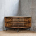 Declan Dark Brown Corner Media Stand