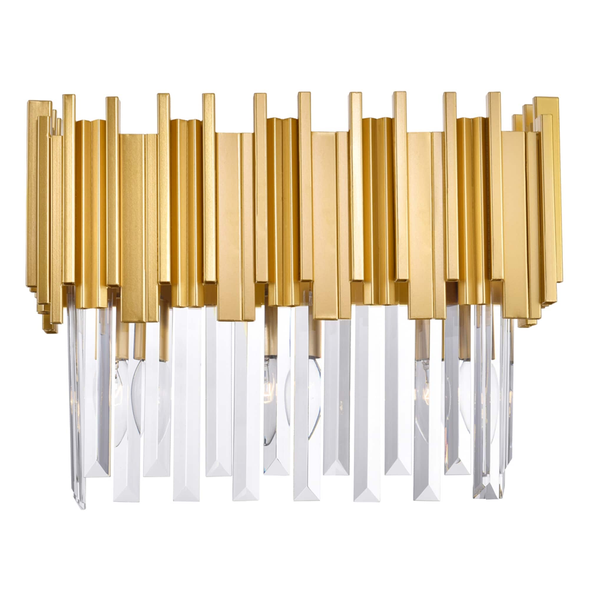 Deco 3 Light Vanity Light With Medallion Gold Finish Medallion Gold