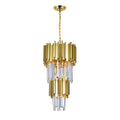 Deco 4 Light Down Mini Chandelier With Medallion Gold Finish Medallion Gold