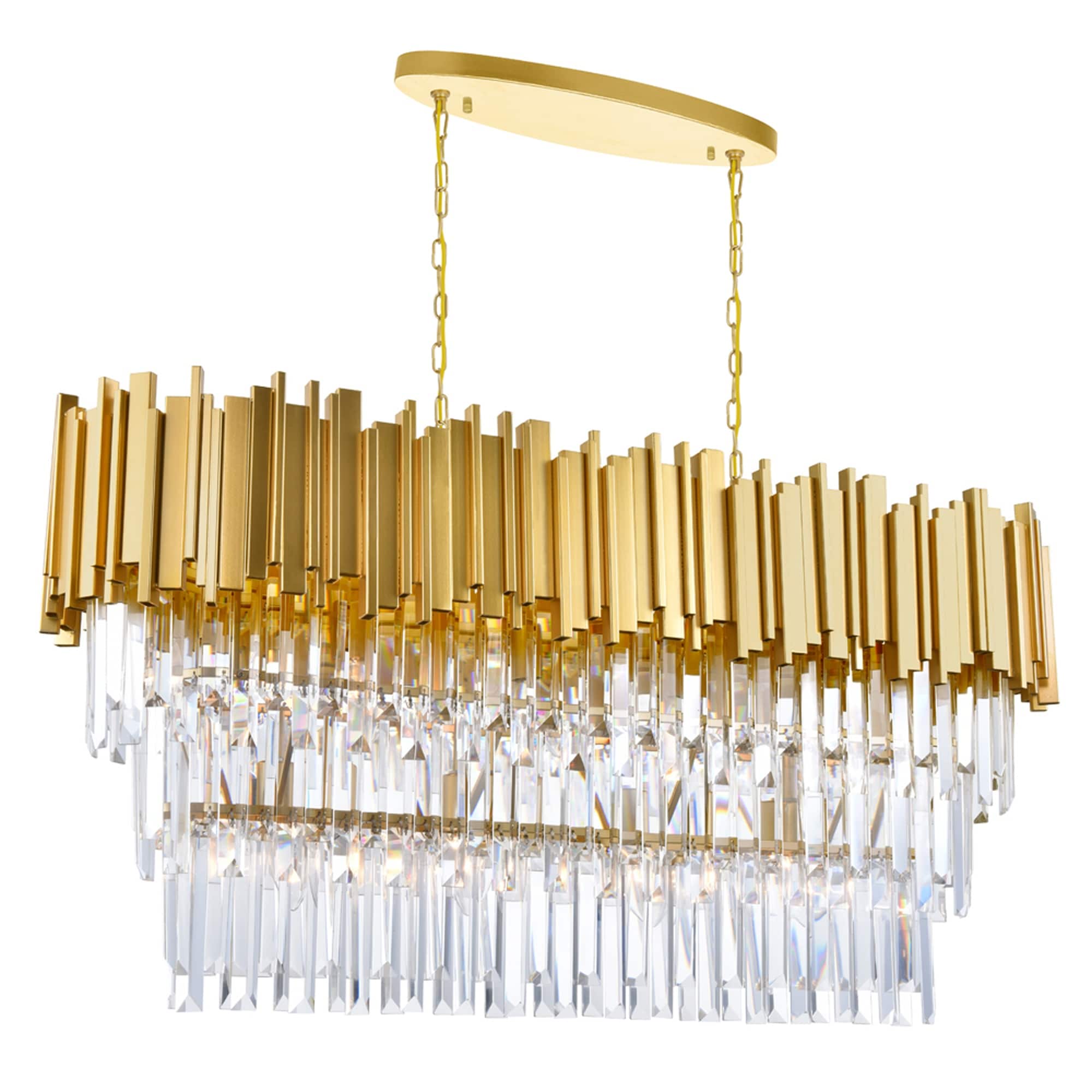 Deco 9 Light Pool Table Light With Medallion Gold Finish Medallion Gold