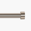 Deco Window 18 44 Inch Adjustable Curtain Rod 1 Inch Metal Drapery Rod With Pluto Finials Satin Silver