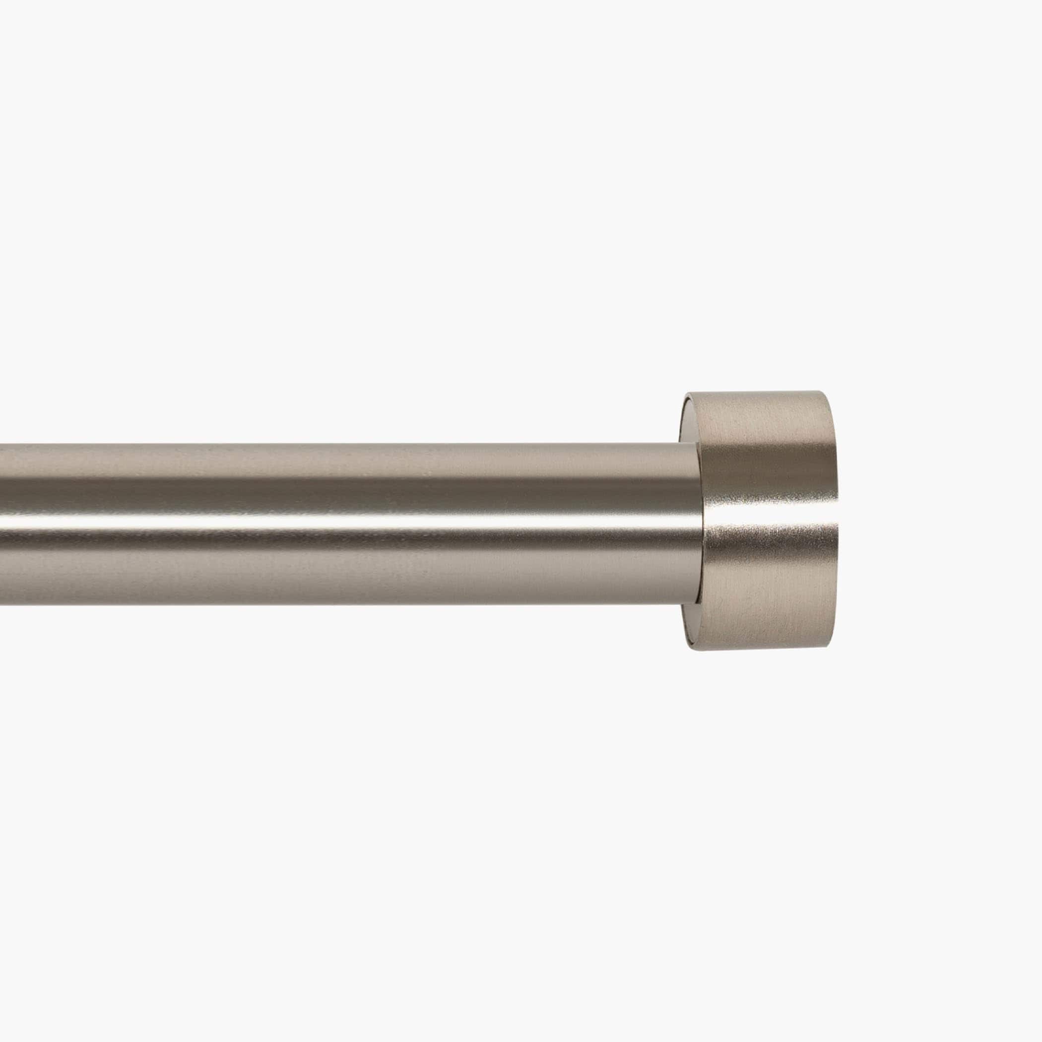 Deco Window 18 44 Inch Adjustable Curtain Rod 1 Inch Metal Drapery Rod With Pluto Finials Satin Silver