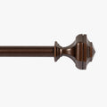 Deco Window 44 120 Inch Adjustable Curtain Rod 3 4 Inch Metal Drapery Rod With Hexagon Finials Brown Oil Rubbed