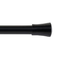 Deco Window 44 120 Inch Adjustable Curtain Rod 3 4 Inch Metal Drapery Rod With Inverted Cone Finials Matte Black