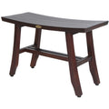24 Decoteak Satori Teak Shower Bathroom Bench Woodland Brown Finish