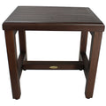 Decoteak Eleganto 18 Inch Solid Teak Shower Bench In Woodland Brown Finish
