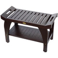 Decoteak Tranquility Woodland Brown 30 Teak Bench Liftaide Arms