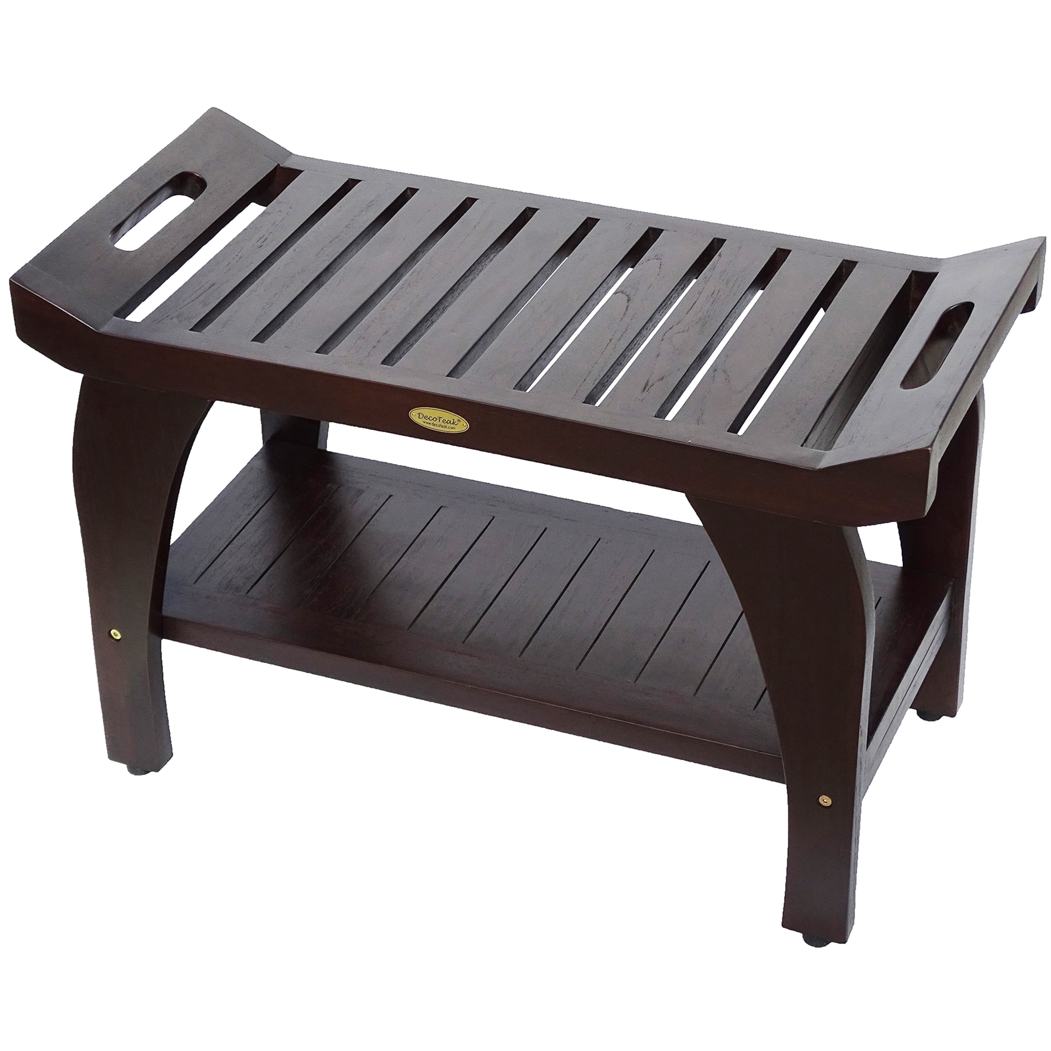 Decoteak Tranquility Woodland Brown 30 Teak Bench Liftaide Arms