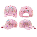 Decorate Your Own Baseball Cap With 7 Sheets Gems Stickers Pink