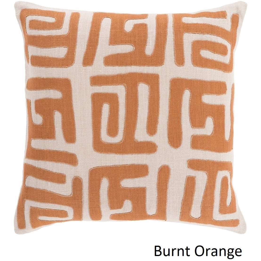 Decorative Abington 18 Inch Poly Or Feather Down Filled Throw Pillow