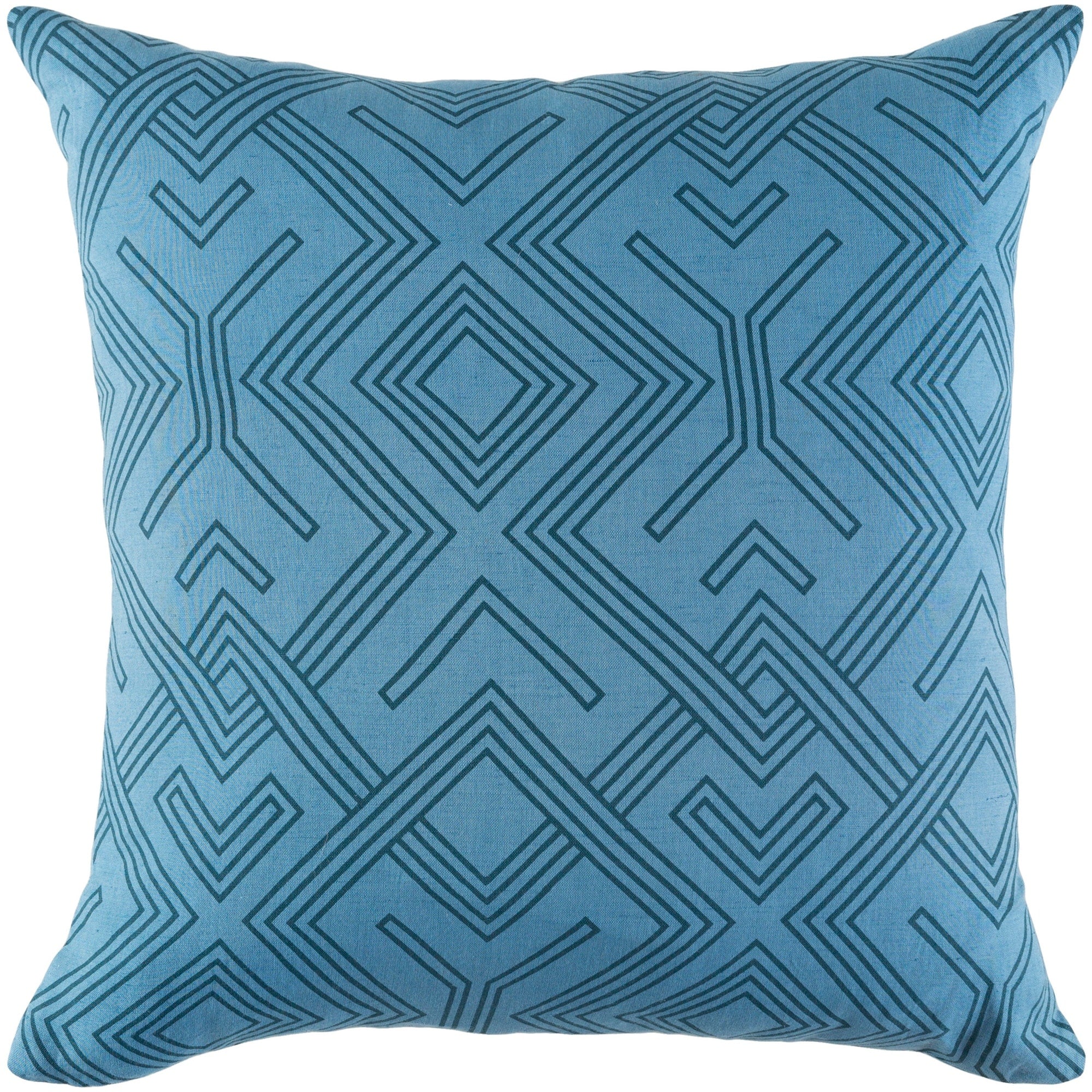 Decorative Asbury Denim 18 Inch Throw Pillow Cover
