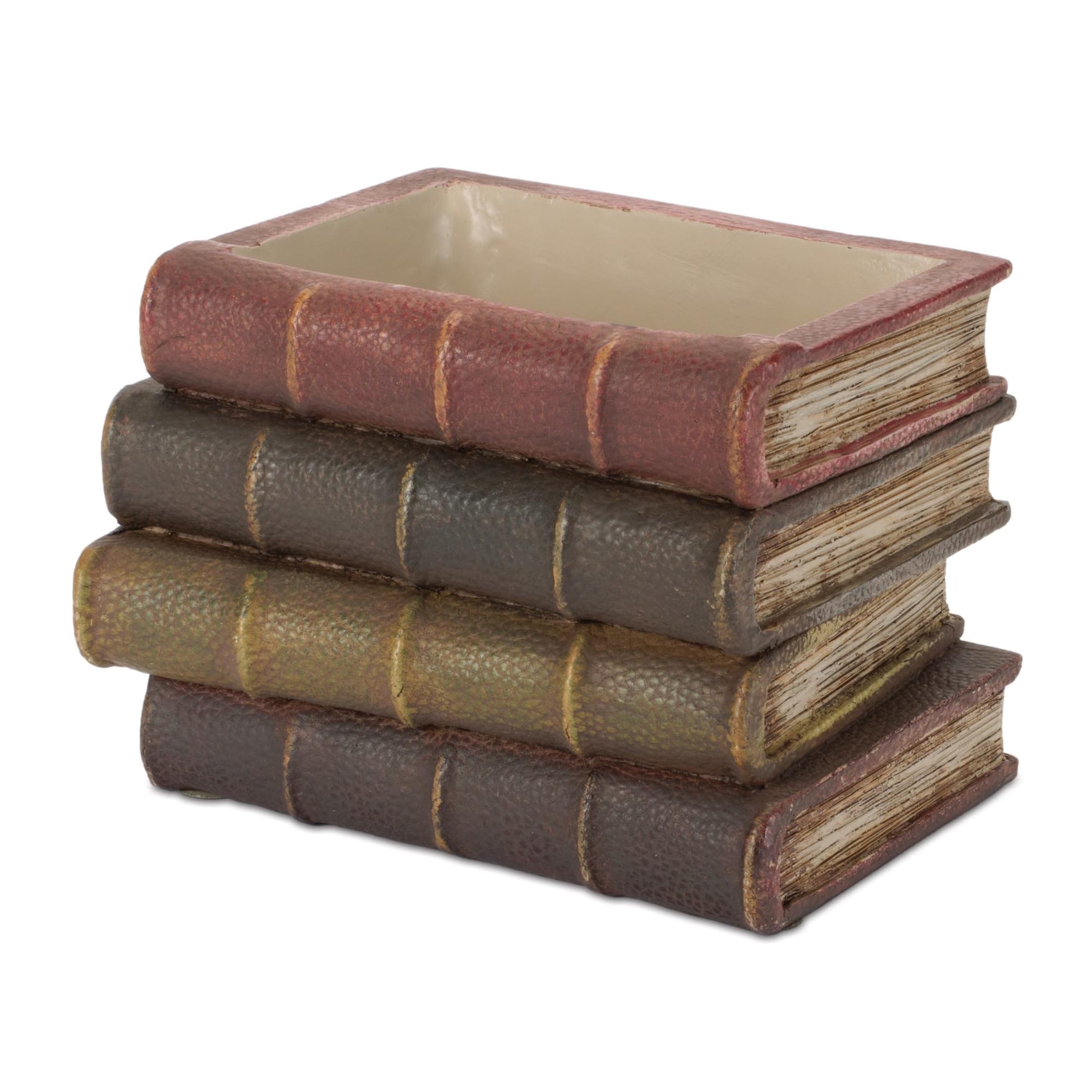 Decorative Book Stack Vase 5 H