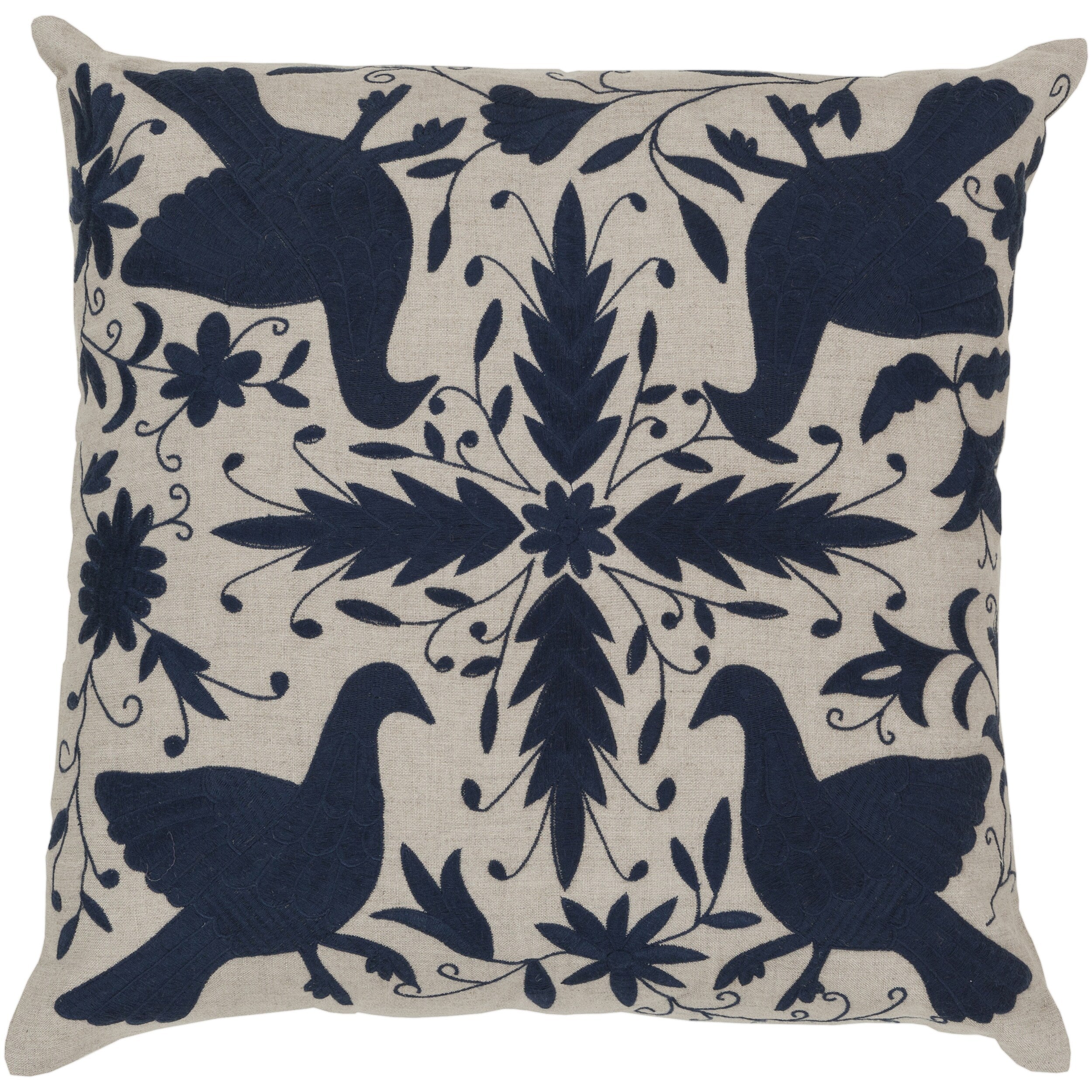 Decorative Calvert 20 Inch Feather Down Or Poly Filled Throw Pillow