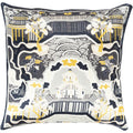 Decorative Campbell 22 Inch Poly Or Feather Down Filled Throw Pillow