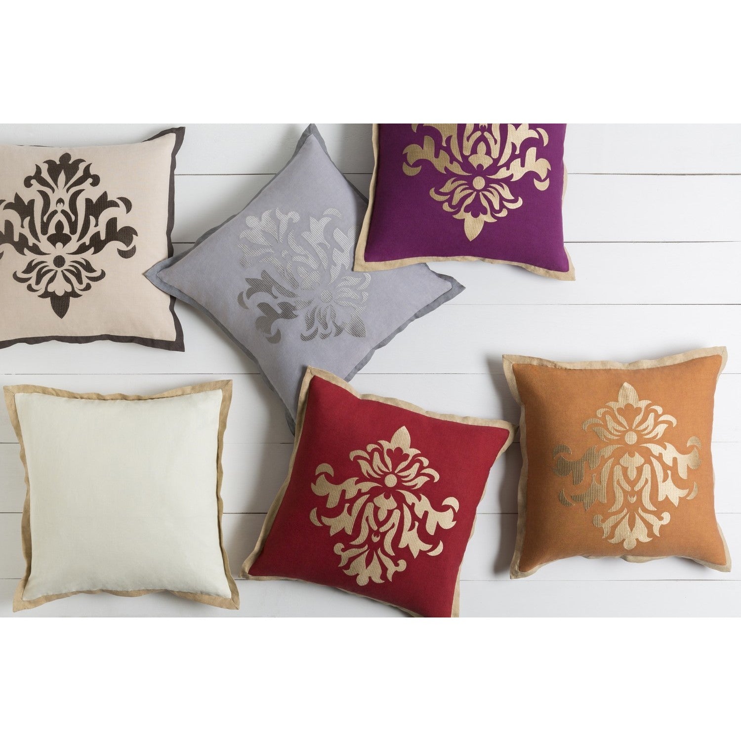 Decorative East 18 Inch Poly Or Feather Down Filled Throw Pillow