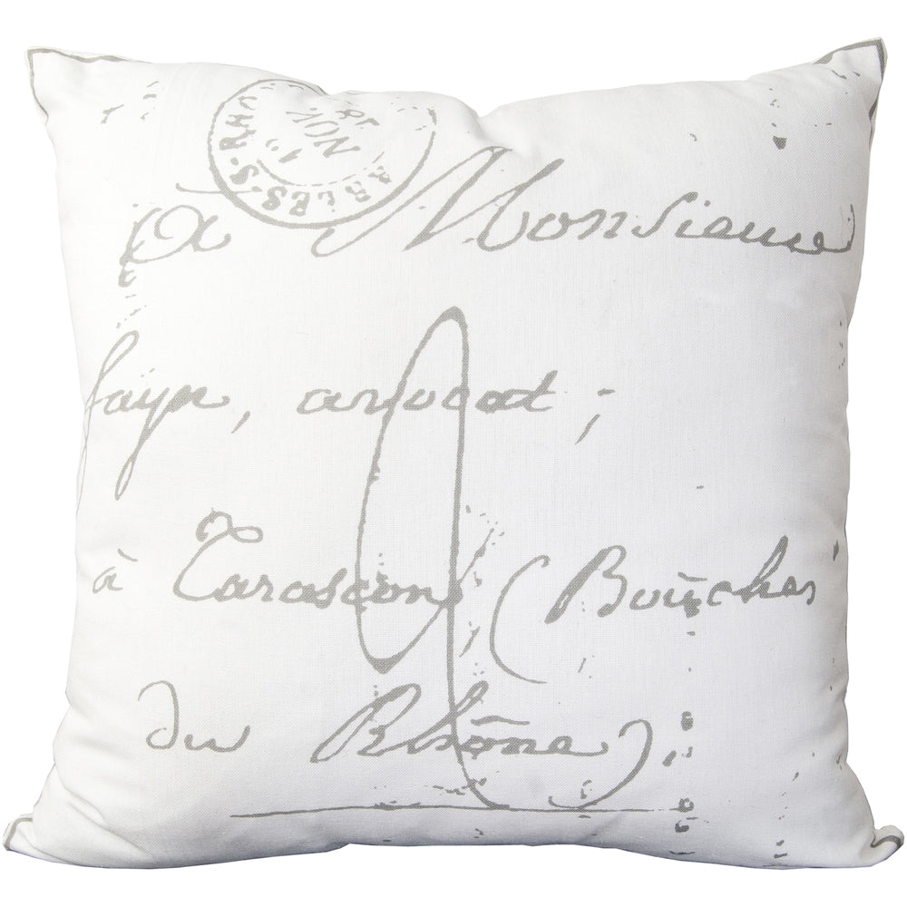 Decorative Erskine 22 Inch Poly Or Feather Down Filled Throw Pillow