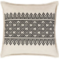 Decorative Even Black 18 Inch Throw Pillow Cover