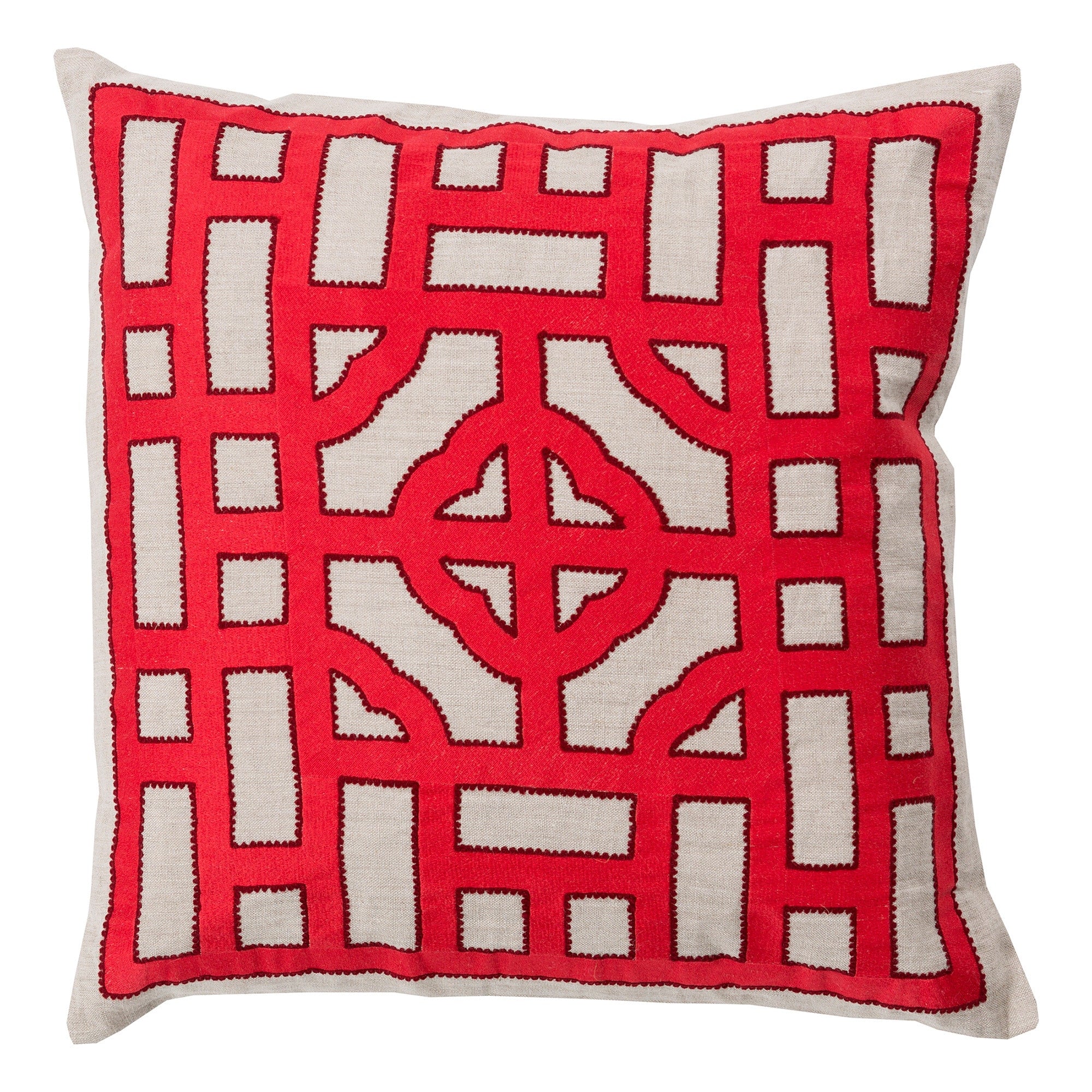 Decorative Felder 20 Inch Feather Down Or Poly Filled Throw Pillow