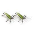 Decorative Grasshopper Figurine Green Set Of 2