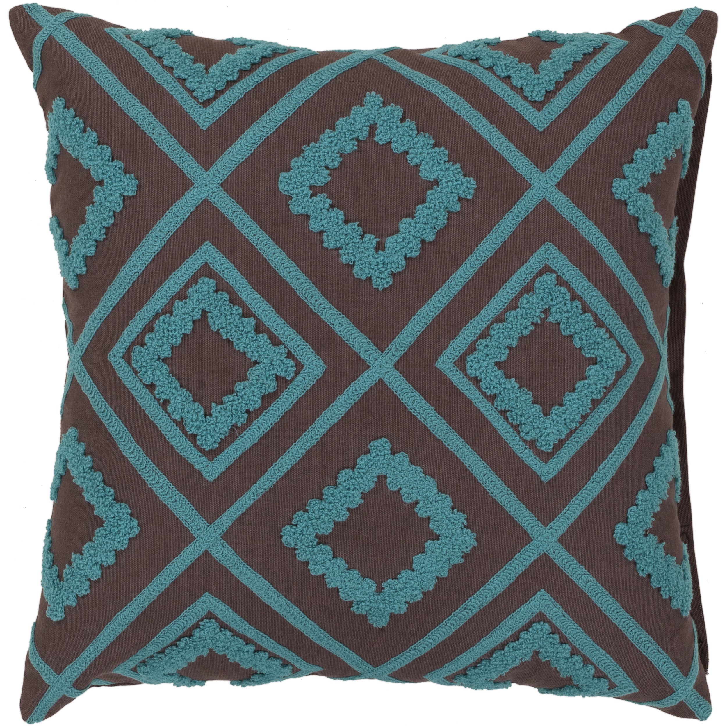 Decorative Halen 22 Inch Poly Or Feather Down Filled Throw Pillow