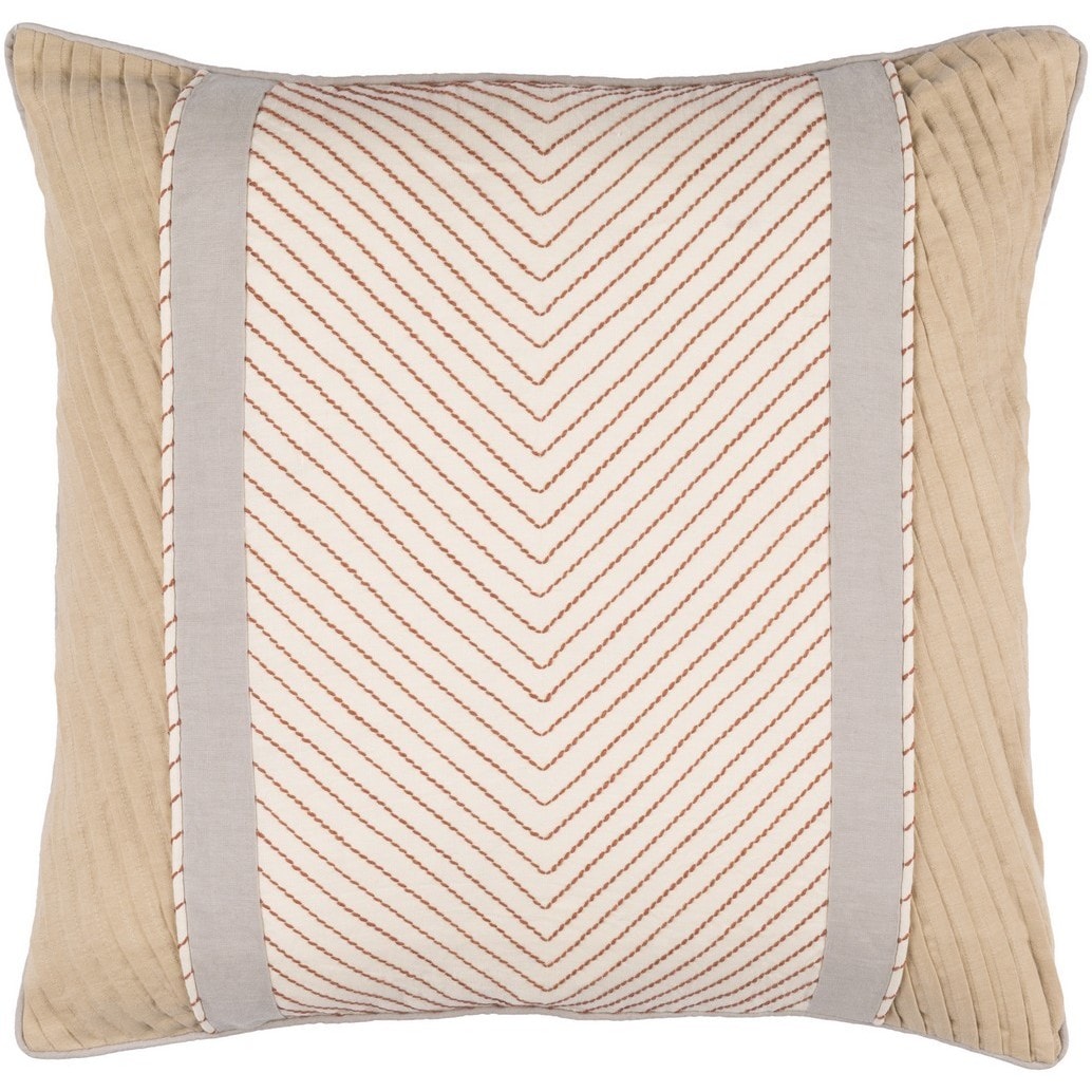 Decorative Haru 20 Inch Feather Down Polyester Filled Throw Pillow