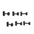 Decorative Industrial Cast Iron Nail Head Wall Hooks Set Of 6