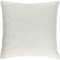 Decorative Liana Light Grey Throw Pillow Cover 22 X 22
