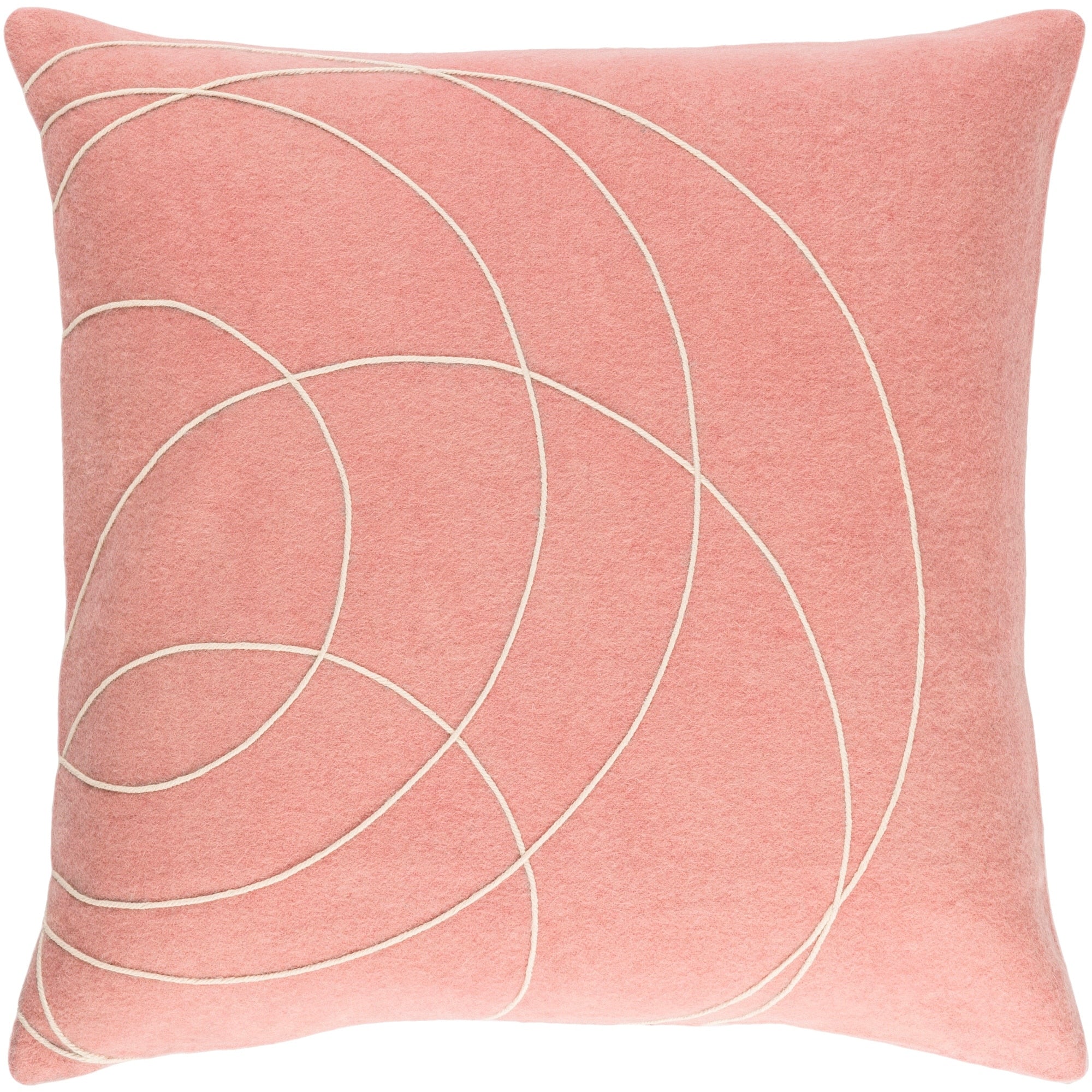 Decorative Liana Mauve Throw Pillow Cover 20 X 20