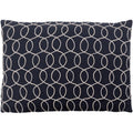 Decorative Lilith Black 13 X 19 Throw Pillow Cover