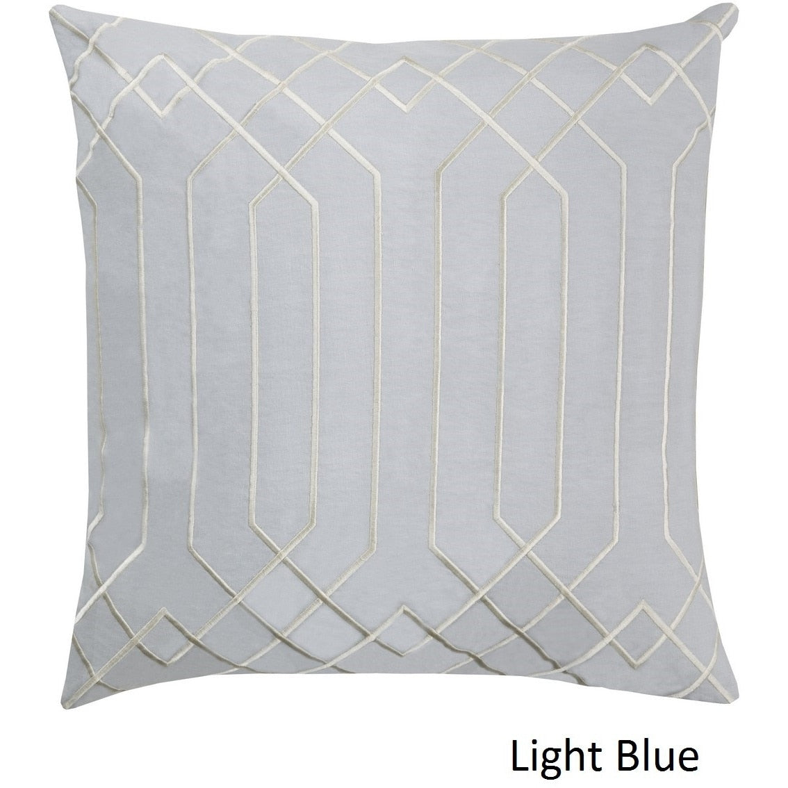 Decorative List 18 Inch Poly Or Feather Down Filled Throw Pillow