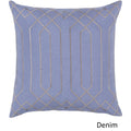 Decorative List 20 Inch Poly Or Feather Down Filled Throw Pillow