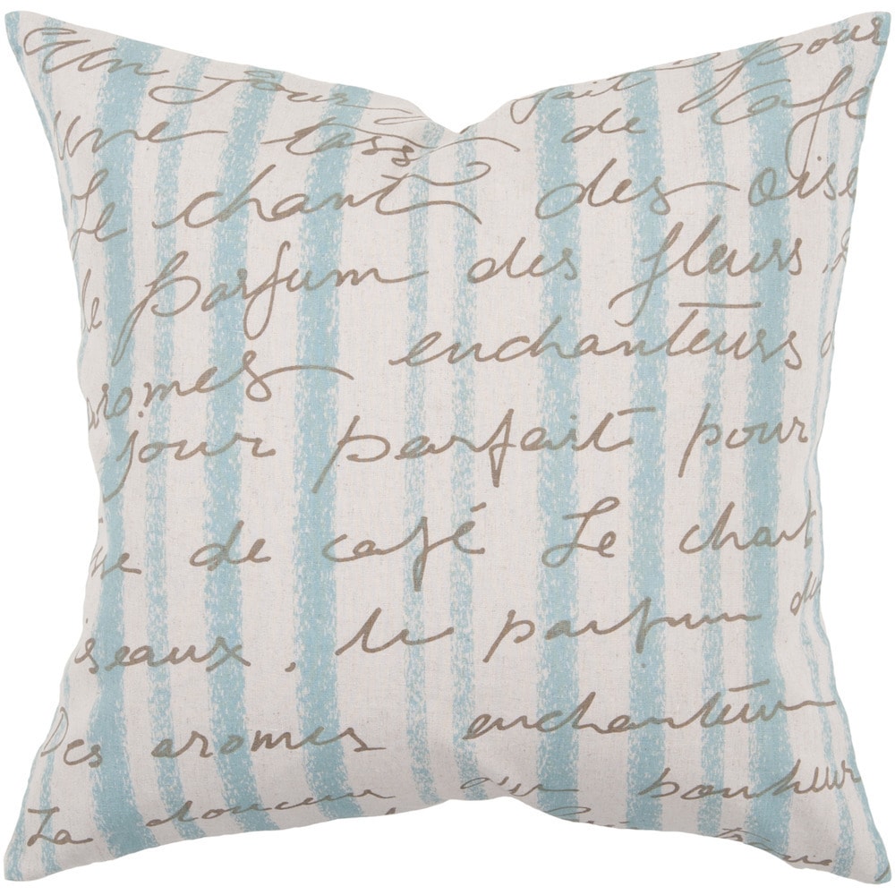 Decorative Nichole 22 Inch Poly Or Feather Down Filled Throw Pillow