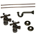 Decorative Oil Rubbed Bronze Plumbing Supply Kit Drain Shut Off Valves And Supply Lines