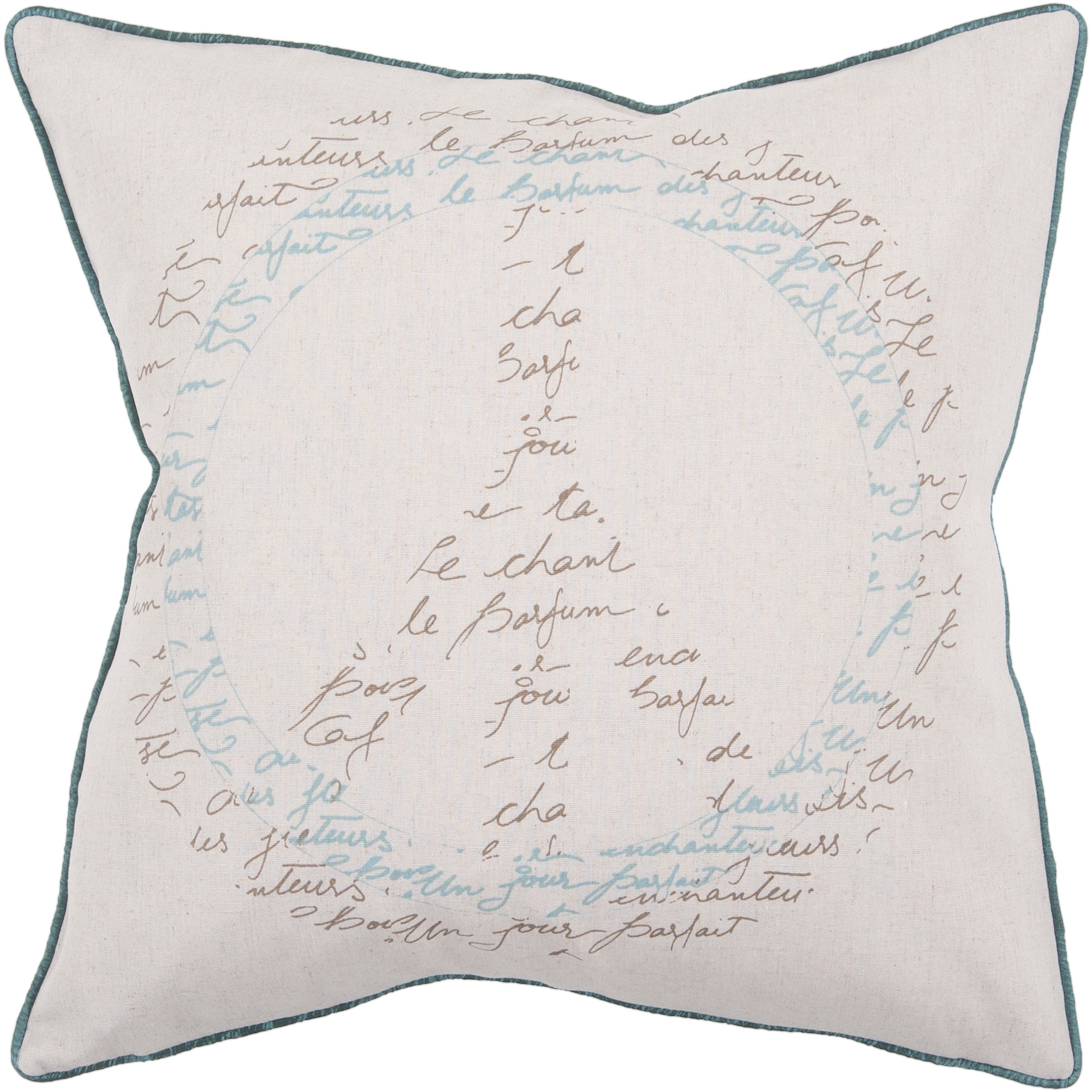 Ora Peace Sign Down Or Poly Filled Decorative Pillow