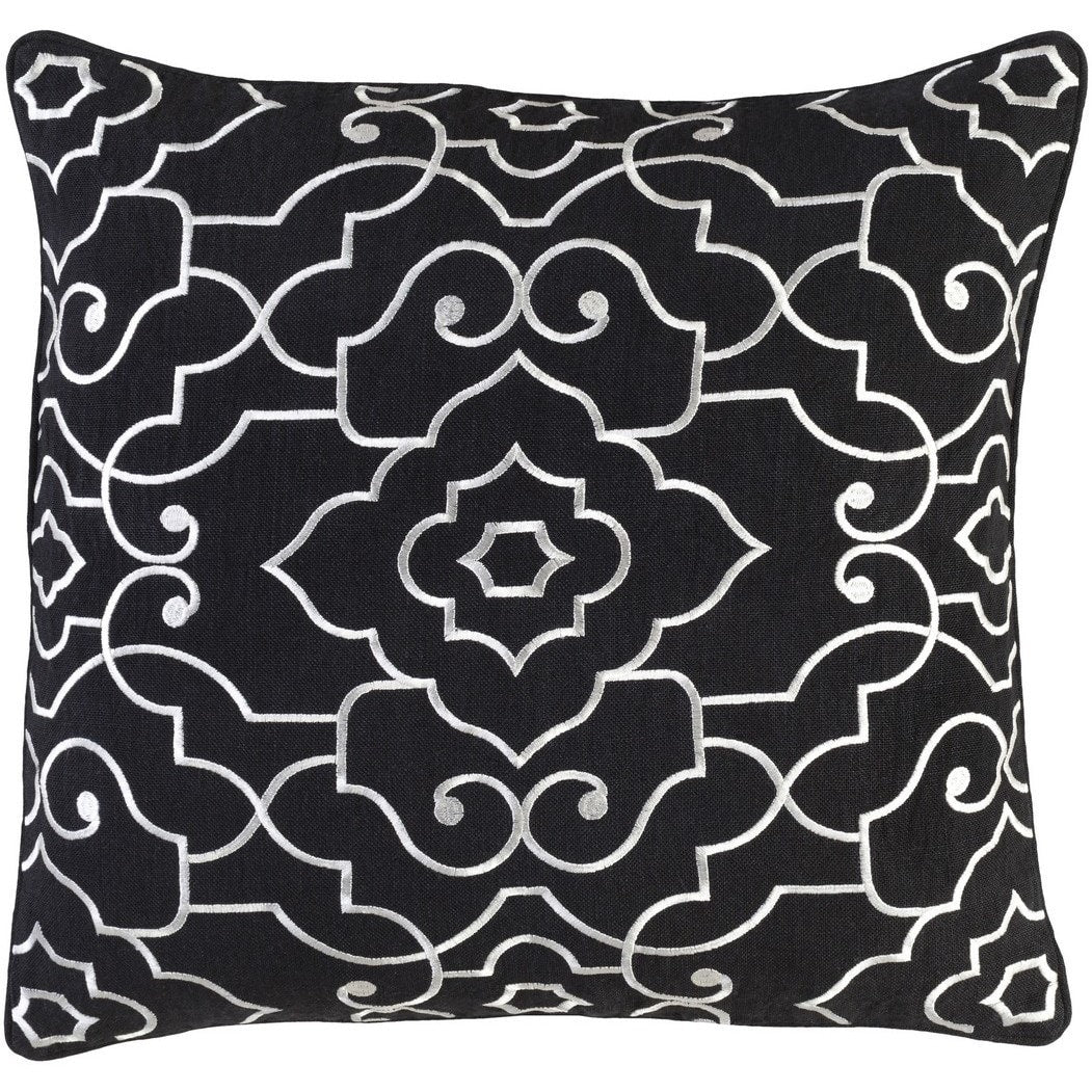 Decorative Perpignan 20 Inch Feather Down Or Poly Filled Throw Pillow
