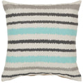 Decorative Pershore 18 Inch Striped Ikat Pillow Cover