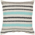 Decorative Pershore 20 Inch Striped Ikat Pillow Cover